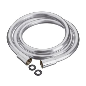 Furtun de dus Invena 150 cm argintiu lucios
