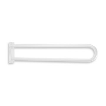 Maner de sustinere dublu Ferro Metalia Help 55 cm alb rabatabil pentru persoane cu dizabilitati
