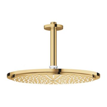 Palarie si brat de dus Grohe Rainshower Cosmopolitan 310 auriu lucios Cool Sunrise 1 functie montaj tavan