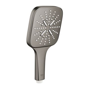 Para de dus Grohe Rainshower SmartActive 130 Cube 3 functii antracit periat Hard Graphite