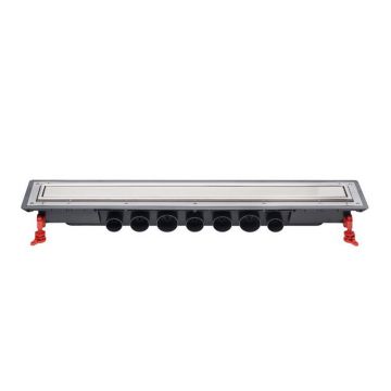 Set rigola dus plus capac Wirquin Venisio Expert finisaj inox 80 cm