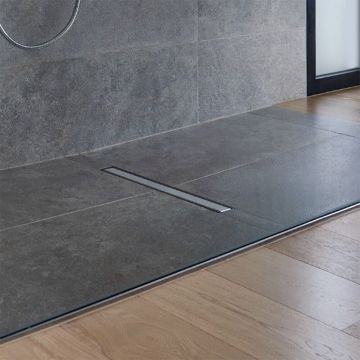 Set rigola dus plus capac Wirquin Venisio Slim finisaj inox 70 cm
