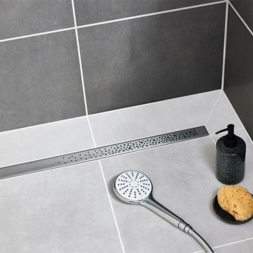 Set rigola dus plus capac Wirquin Venisio Soda finisaj inox 80 cm