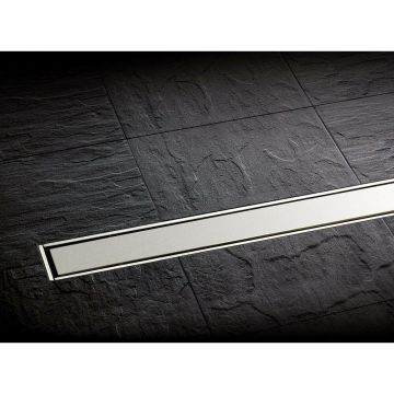 Set rigola pentru dus Kessel Linearis Compact plus capac inox faiantabil 75 cm