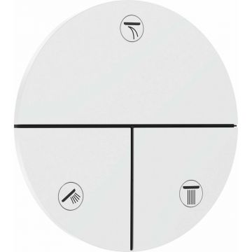Ventil incastrat alb mat Hansgrohe ShowerSelect Comfort S 3 functii