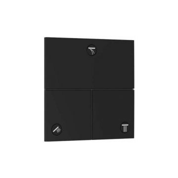 Ventil incastrat negru mat Hansgrohe ShowerSelect Comfort E 3 functii