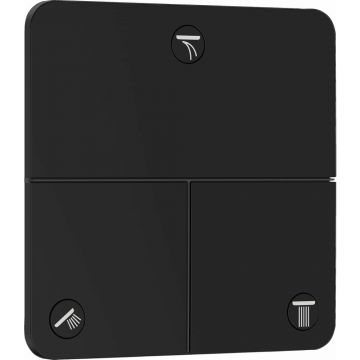 Ventil incastrat negru mat Hansgrohe ShowerSelect Comfort Q 3 functii