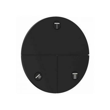 Ventil incastrat negru mat Hansgrohe ShowerSelect Comfort S 3 functii