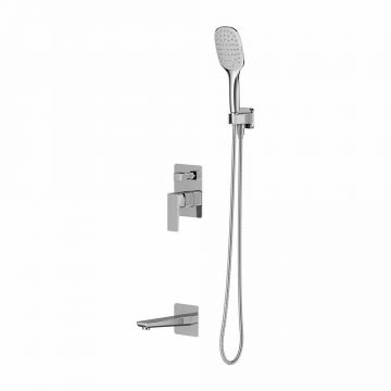 Baterie cada - dus incastrata Omnires Parma  cu corp ingropat si set de dus