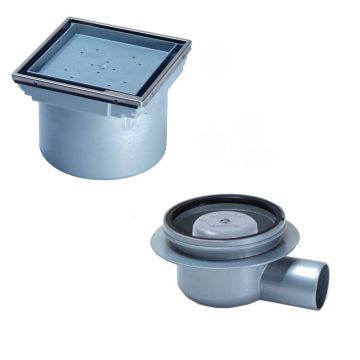 Set rigola pentru dus Kessel System 100 cu capac faiantabil
