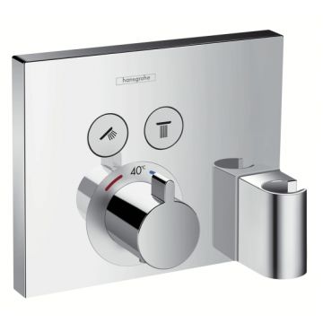 Baterie cada - dus termostatata Hansgrohe ShowerSelect cu agatatoare dus montaj incastrat necesita corp ingropat