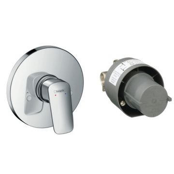 Baterie dus Hansgrohe Logis cu montaj incastrat corp ingropat inclus Baterie dus Hansgrohe Logis cu montaj incastrat corp ingropat inclus