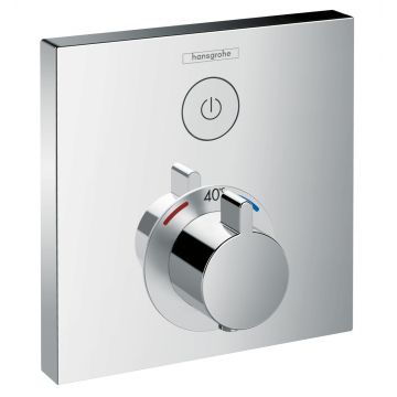 Baterie dus termostatata Hansgrohe ShowerSelect cu 1 functie montaj incastrat necesita corp ingropat