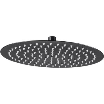 Cap de dus rotund culoare negru Deante, Floks