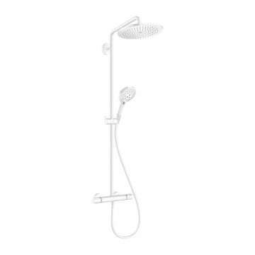 Coloana de dus cu baterie termostatata alb mat Hansgrohe Croma Select S 280