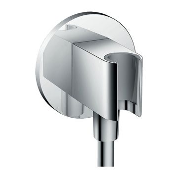 Cot de iesire cu suport para dus Hansgrohe Fixfit S crom Cot de iesire cu suport para dus Hansgrohe Fixfit S crom
