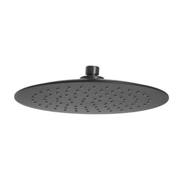 Palarie de dus Invena rotunda Musta 250 mm negru mat