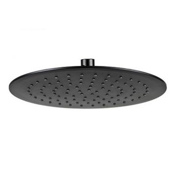 Palarie de dus rotunda Valvex Dione Black 250 mm negru mat