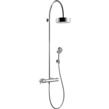 Showerpipe Hansgrohe Axor Citterio cu baterie termostatata si palarie cu 1 jet