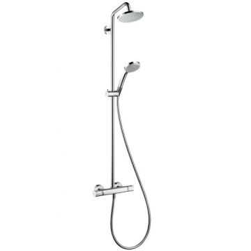 Showerpipe Hansgrohe Croma 220 cu baterie termostatata