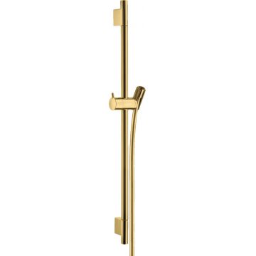 Bara de dus Hansgrohe Unica S Puro 65cm cu furtun 160cm gold optic lustruit