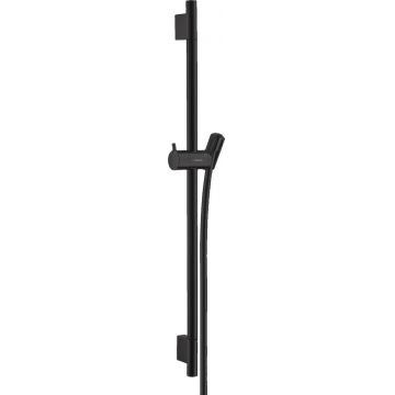 Bara de dus Hansgrohe Unica S Puro 65cm cu furtun 160cm negru mat