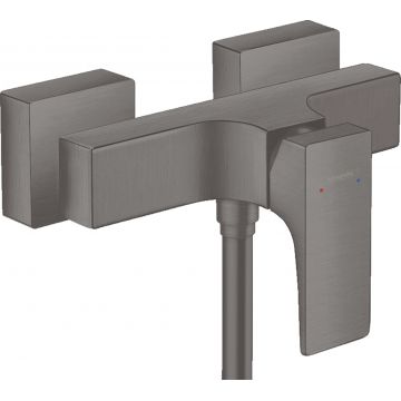 Baterie dus Hansgrohe Metropol negru periat