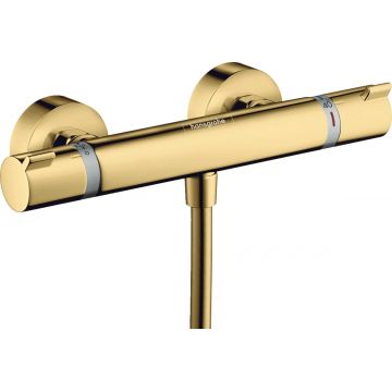 Baterie dus termostatata Hansgrohe Ecostat Comfort gold optic lustruit