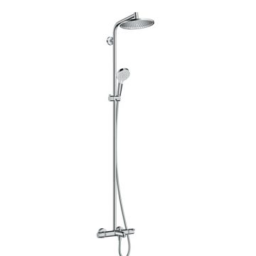 Coloana de dus Hansgrohe Crometta S240 1 jet cu baterie de cada termostatata crom