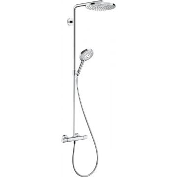 Coloana de dus Hansgrohe Raindance Select S 240 PowderRain 1jet cu baterie termostatata crom