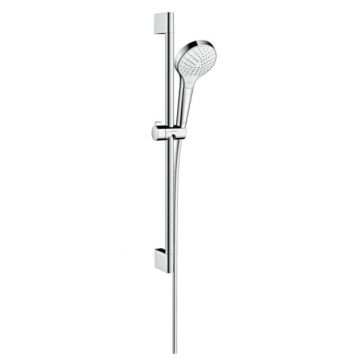 Set de dus Hansgrohe Croma Select S Vario cu bara de 65cm culoare alb-crom