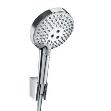 Set de dus Hansgrohe Raindance Select S 240 PowderRain cu para 3 jeturi agatatoare si furtun de 1.25m