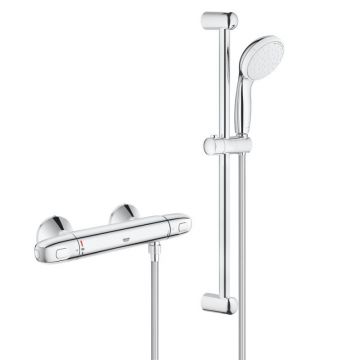 Baterie cabina de dus cu termostat Grohe Grohtherm 1000 New, set dus inclus-34151004