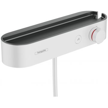 Baterie dus termostatata Hansgrohe ShowerTablet Select 400 alb mat