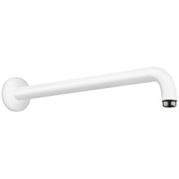 Brat de perete Hansgrohe 389 mm alb mat