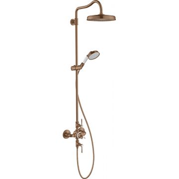 Coloana de dus Hansgrohe Axor Montreux 240 1jet cu baterie termostatata red gold periat