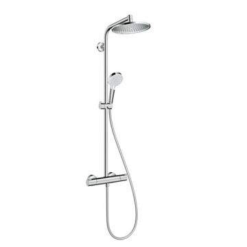 Coloana de dus Hansgrohe Crometta S 240 1 jet cu baterie dus termostatata crom