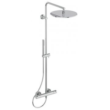Coloana de dus Ideal Standard cu baterie termostatata Ceratherm T25 si palarie Round 300mm