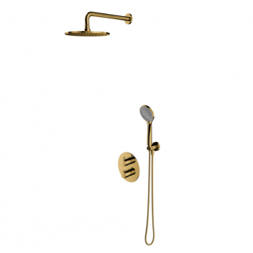 Coloana de dus incastrata termostatata Omnires Y Auriu