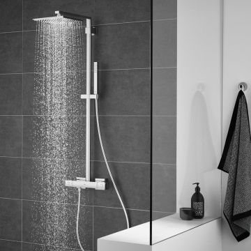 Coloana dus Grohe Euphoria Cube System 230, termostat cu montare pe perete- 26087000