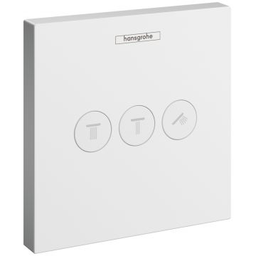 Divertor Hansgrohe Shower Select pentru 3 consumatori necesita corp ingropat alb mat