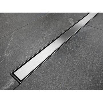 Pachet rigola de dus Besco Virgo Slim Linear cu capac inox 70cm