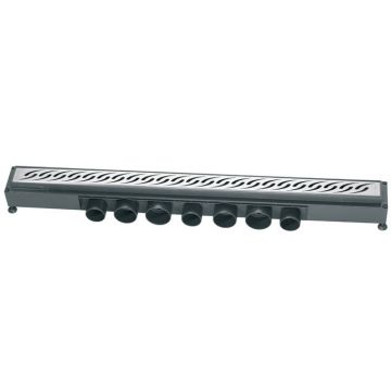 Pachet rigola de dus Wirquin Venisio debit ultra rapid cu capac inox 80cm