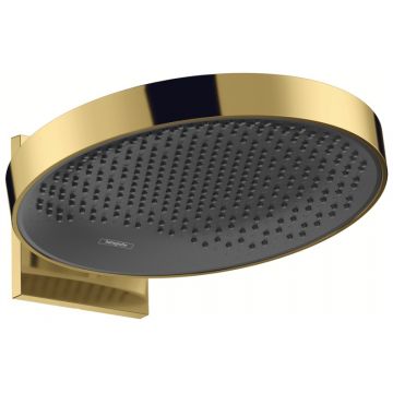 Palarie de dus Hansgrohe Rainfinity 360 1 jet cu placa de conectare la perete gold optic lustruit