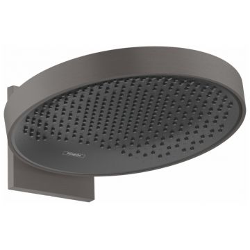 Palarie de dus Hansgrohe Rainfinity 360 1 jet cu placa de conectare la perete negru periat