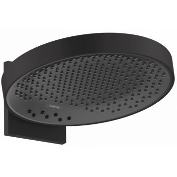 Palarie de dus Hansgrohe Rainfinity 360 3 tipuri de jet cu placa de conectare la perete negru mat