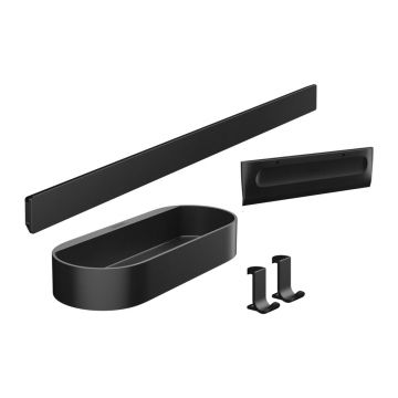 Set accesorii Hansgrohe AddStoris negru mat