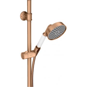 Set de dus Hansgrohe Axor Montreux 100 cu 1 jet si bara de 0.9m bronz periat