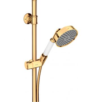 Set de dus Hansgrohe Axor Montreux 100 cu 1 jet si bara de 0.9m gold optic lustruit