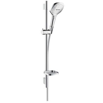 Set de dus Hansgrohe Raindance Select E120 cu 3 jeturi si bara Unica'S Puro 0.65 cm